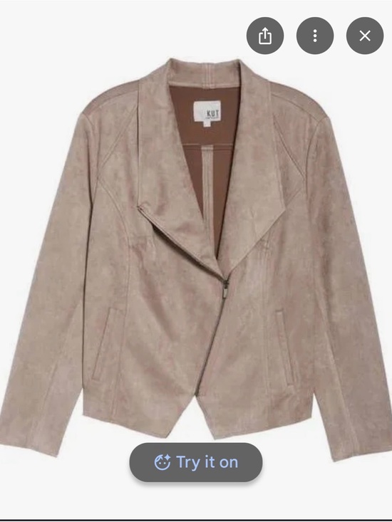 Kut from the Kloth Jackets & Blazers - Kut From The Kloth Carina Faux Suede Drape Moto Jacket
